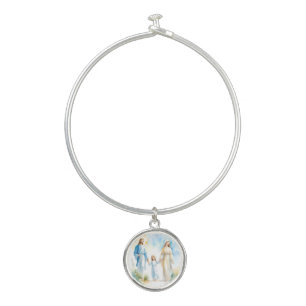 The Holy Family Bangle Bracelet