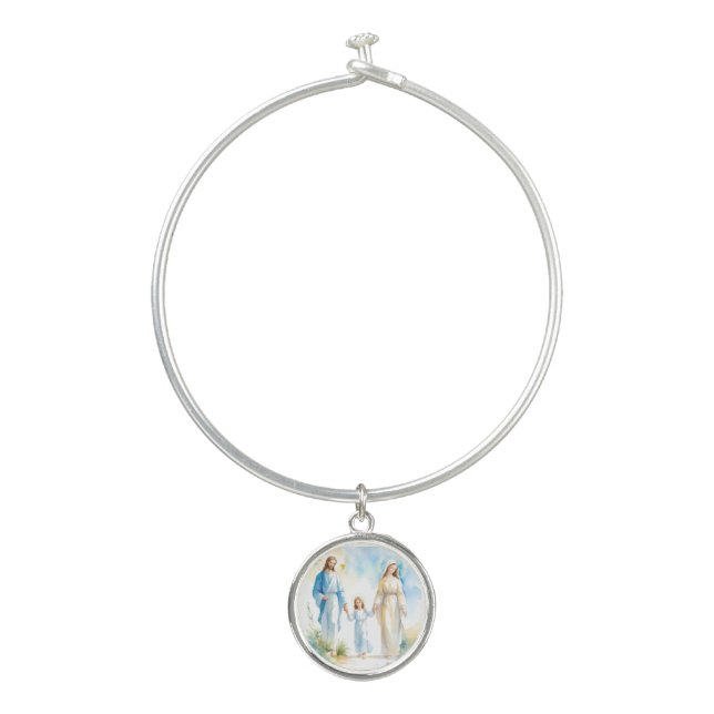 The Holy Family Bangle Bracelet (Front)
