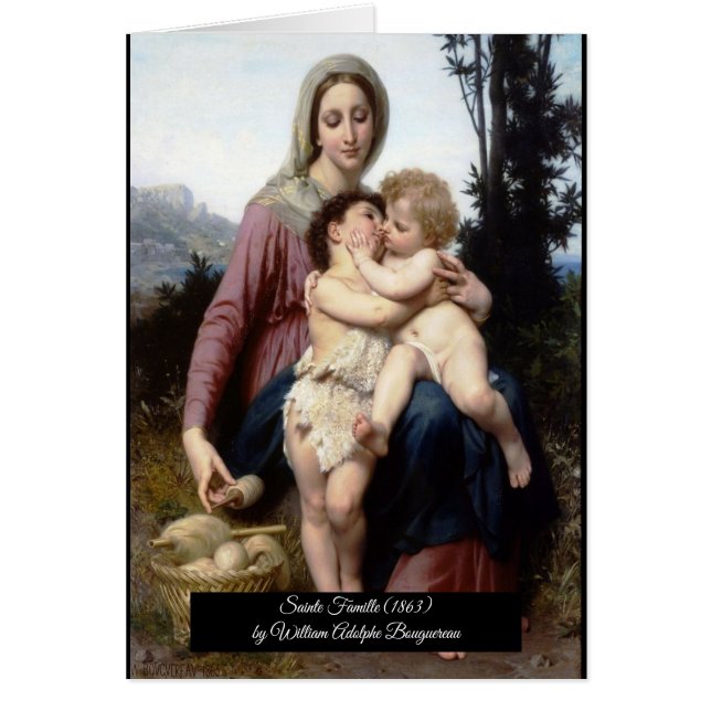 The Holy Family by Bouguereau Cards (Front)