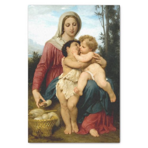 The Holy Family by  Bouguereau Decoupage Tissue Paper