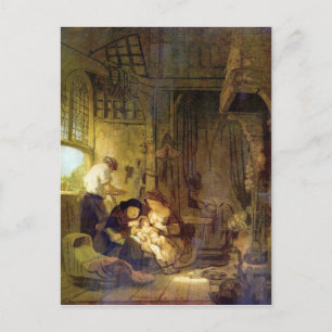 The Holy Family by Rembrandt Harmenszoon van Rijn Postcard