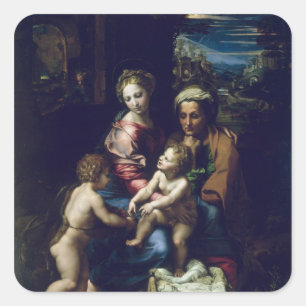 The Holy Family c.1518 Square Sticker