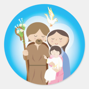 The Holy Family Classic Round Sticker