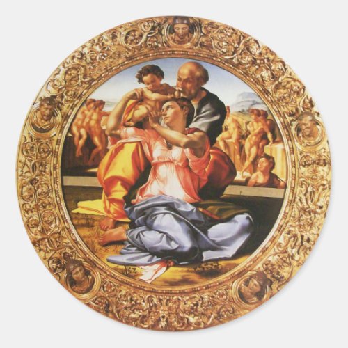 The Holy Family Classic Round Sticker