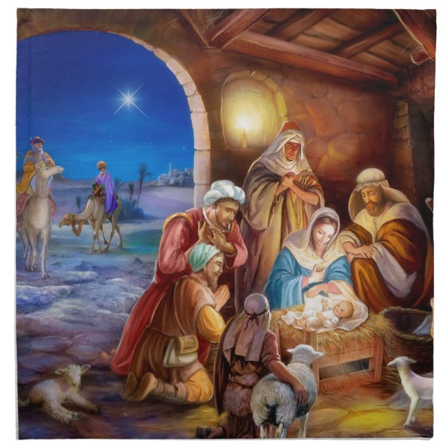 The holy family cloth napkin (Front)
