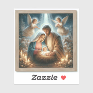 The Holy Family - Custom-Cut Vinyl Sticker