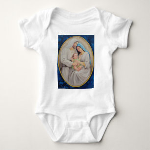 The Holy Family: Divine Love Portrait Baby Bodysuit
