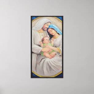 The Holy Family: Divine Love Portrait Canvas Print