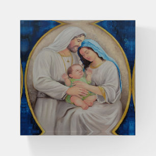 The Holy Family: Divine Love Portrait Paperweight