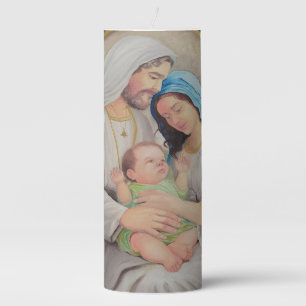 The Holy Family: Divine Love Portrait Pillar Candle