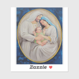 The Holy Family: Divine Love Portrait Sticker