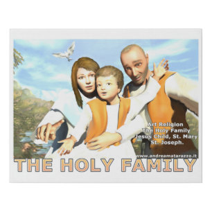 The Holy Family Faux Canvas Print