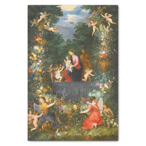 The Holy Family Jan Brueghel Decoupage Tissue Paper