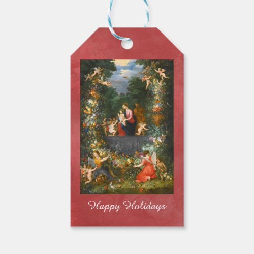 The Holy Family Jan Brueghel Holidays Gift Tags