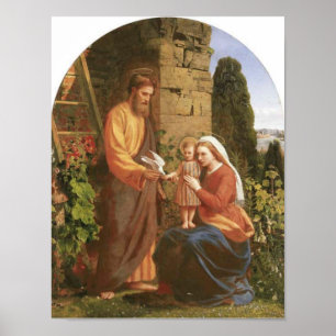 The holy family,Jesus & mother Mary & st. Josef Poster
