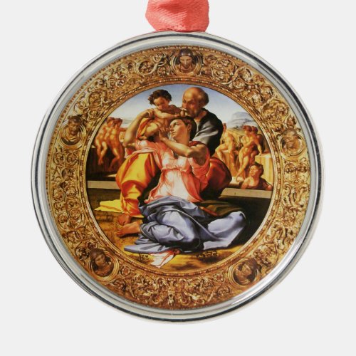 The Holy Family Metal Ornament