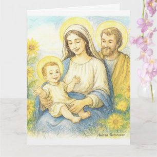 The Holy Family - Nativity Card