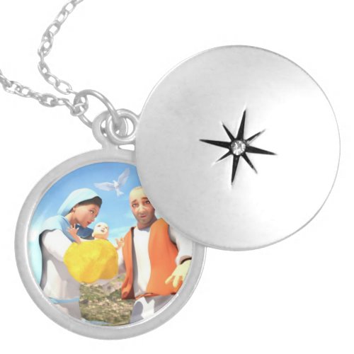 The Holy Family _ Nativity   Locket Necklace