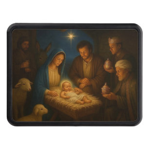 The Holy family nativity w/3 wise men Hitch Cover