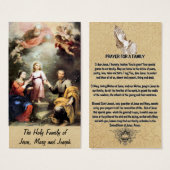 The Holy Family of Jesus, Mary and Joseph (Front & Back)