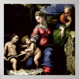 The Holy Family of the Oak Tree, c.1518 Poster