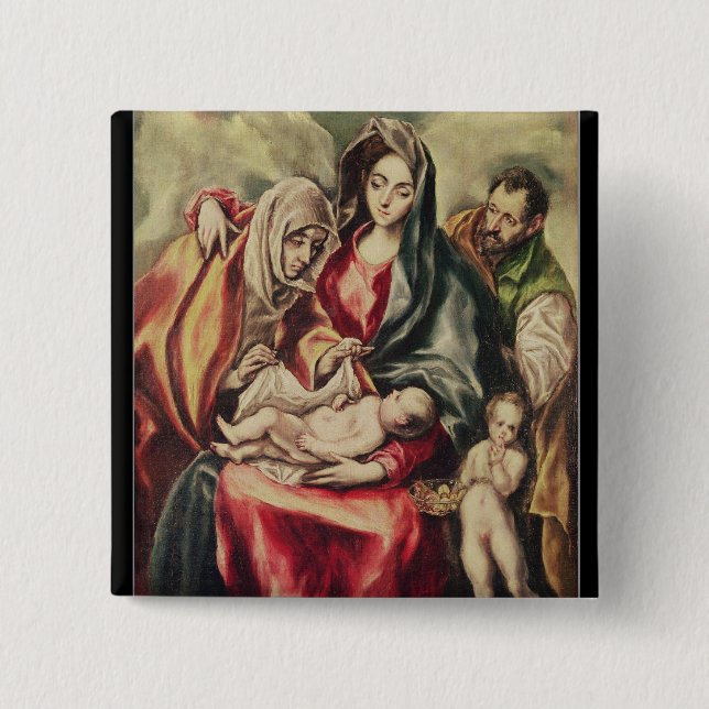 The Holy Family Pinback Button (Front)
