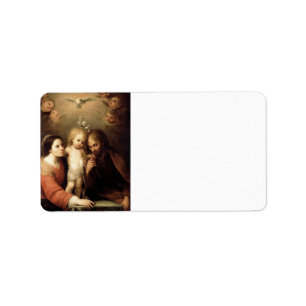The Holy Family Sacrada Familia Label