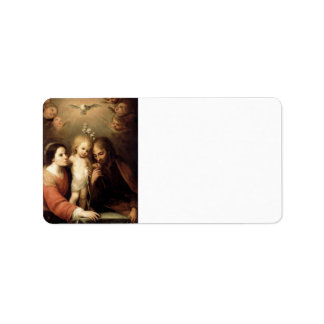 The Holy Family Sacrada Familia Label