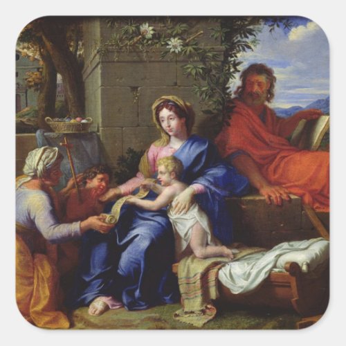 The Holy Family Square Sticker