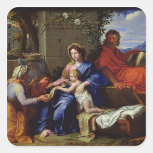 The Holy Family Square Sticker