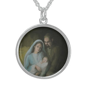 The Holy Family Sterling Silver Necklace