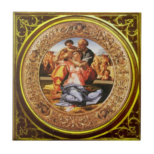 The Holy Family The Doni Tondo Tile