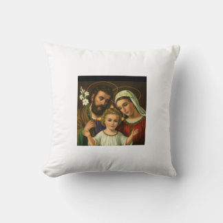 The Holy Family Throw Pillow