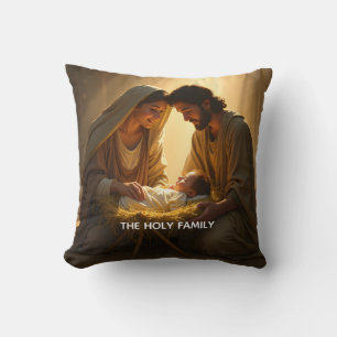 The Holy Family Throw Pillow