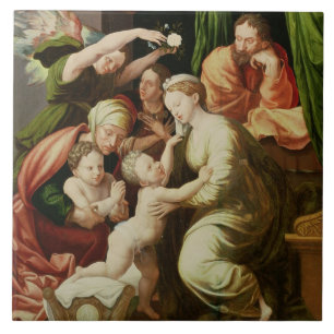 The Holy Family Tile