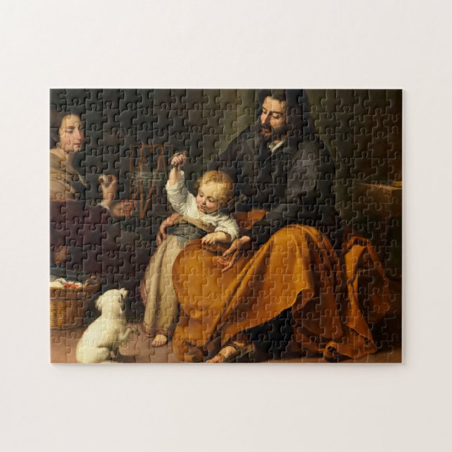 The Holy Family with a Little Bird by Murillo Jigsaw Puzzle (Horizontal)