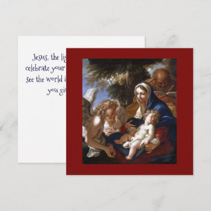 The Holy Family With Angels Invitation