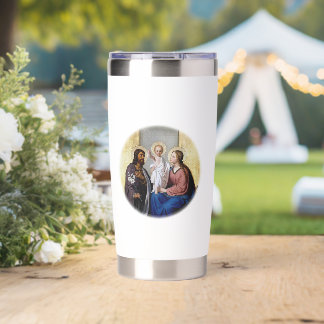 The Holy Family with JMJ Initials Catholic Iconogr Insulated Tumbler