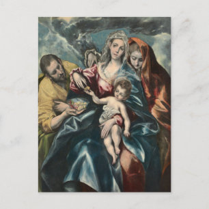 The Holy Family with Mary Magdalen by El Greco Postcard