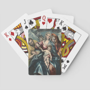 The Holy Family with Mary Magdalen El Greco Spain Poker Cards