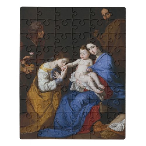 The Holy Family with Saints Anne and Catherine Jigsaw Puzzle