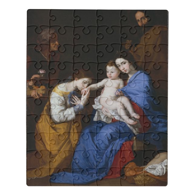 The Holy Family with Saints Anne and Catherine Jigsaw Puzzle (Puzzle Vertical)