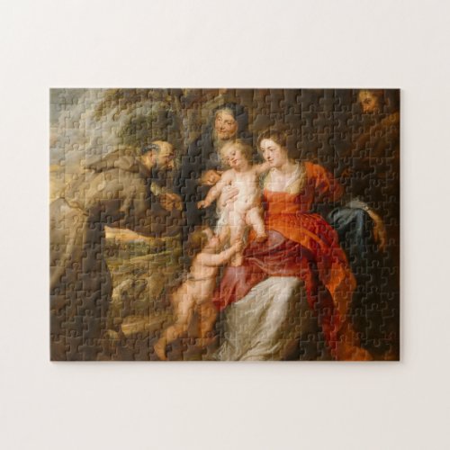 The Holy Family with Saints Jigsaw Puzzle