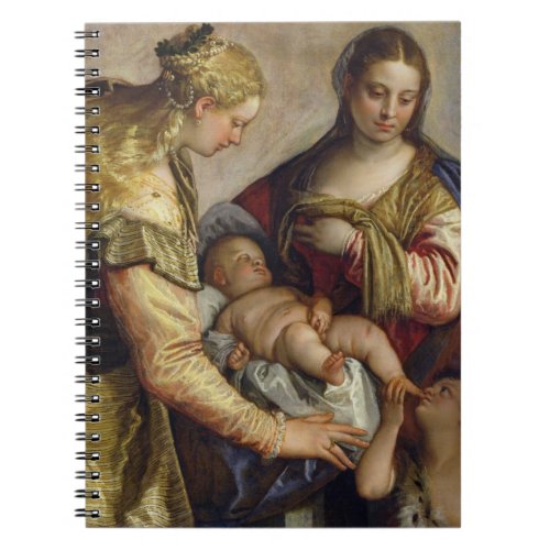 The Holy Family with St Barbara c1550 oil on c Notebook