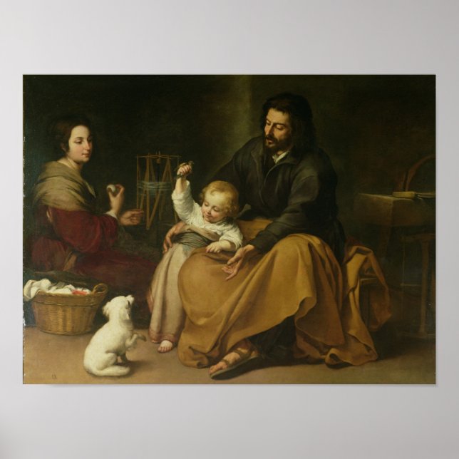 The Holy Family with the Little Bird, c.1650 Poster (Front)