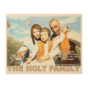 The Holy Family  Wood Wall Art