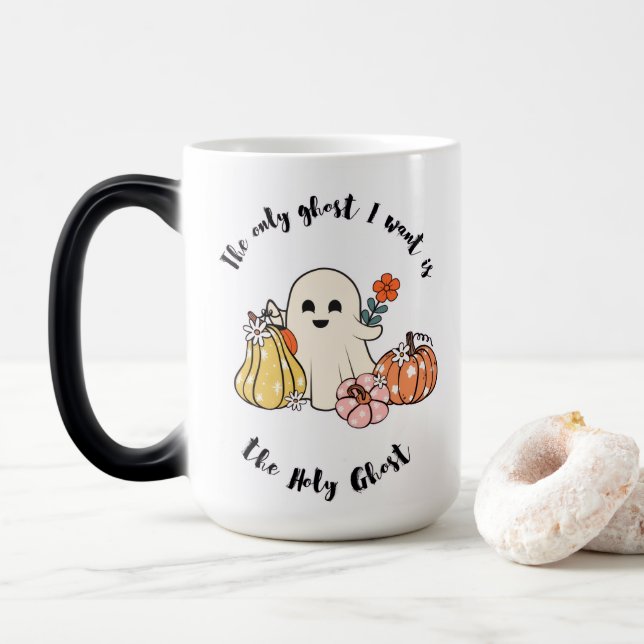 THE HOLY GHOST COLOR MORPH MUG  (With Donut)