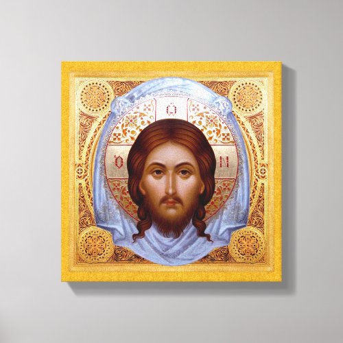 THE HOLY MANDYLION_Icon on Stretched Canvas