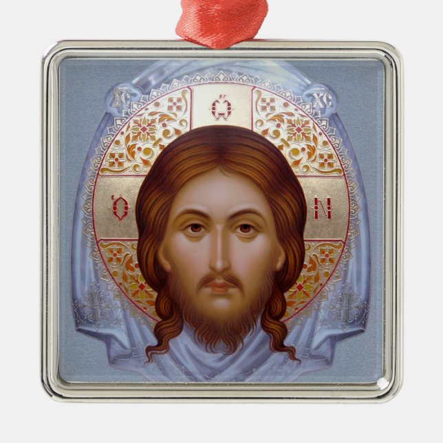 THE HOLY MANDYLION  Icon Ornament (Front)