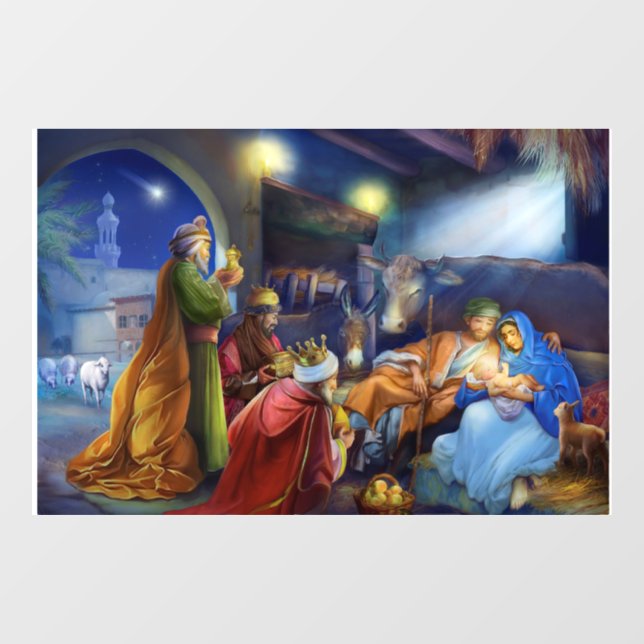 The holy night window cling (Sheet)